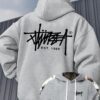 męskie ubrania na wiosnę i jesień, modne bluzy z kapturem w stylu streetwear z kreatywnym nadrukiem liter, męskie bluzy z kapturem